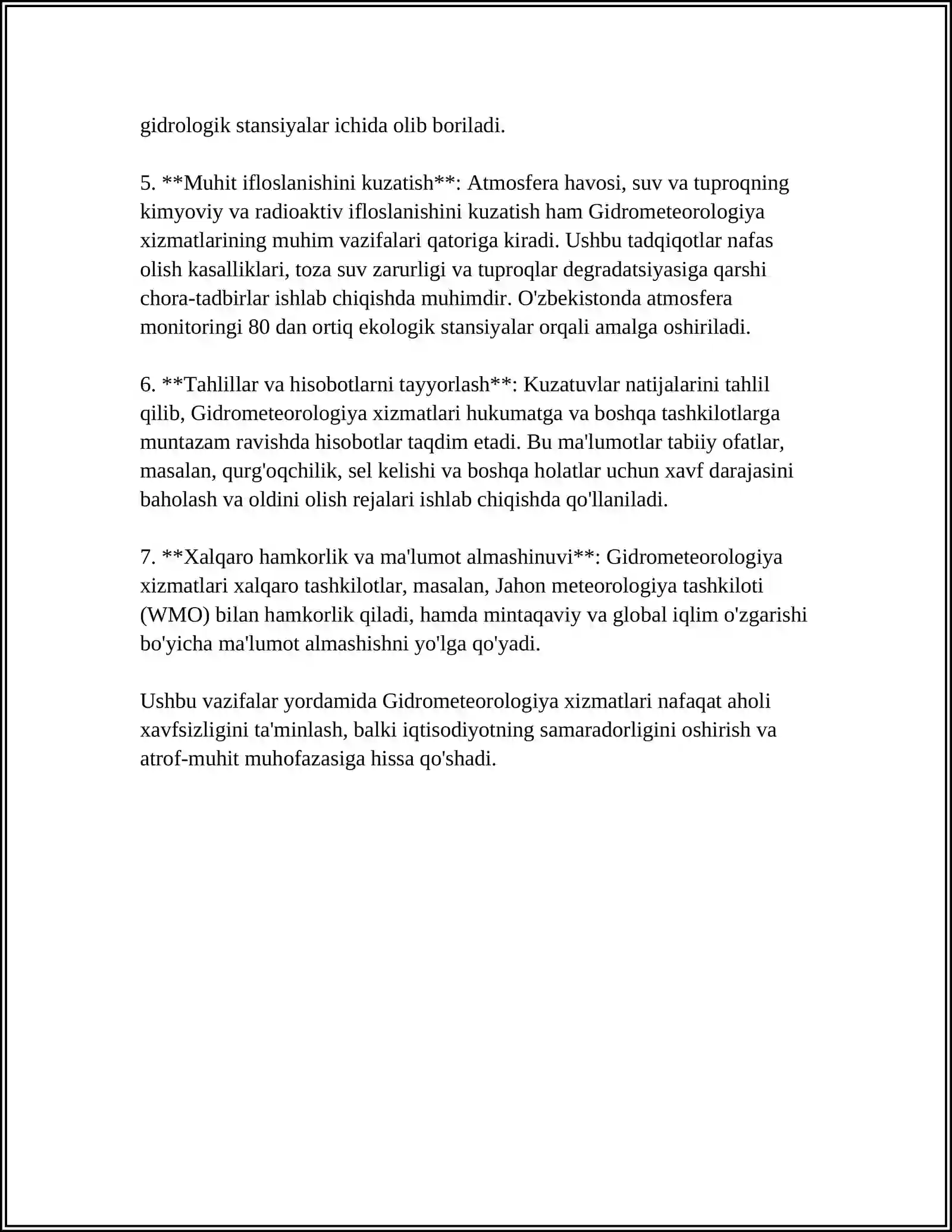 GIDROMETEOROLOGIYA XIZMATI AGENTLIGI HAQIDA 4