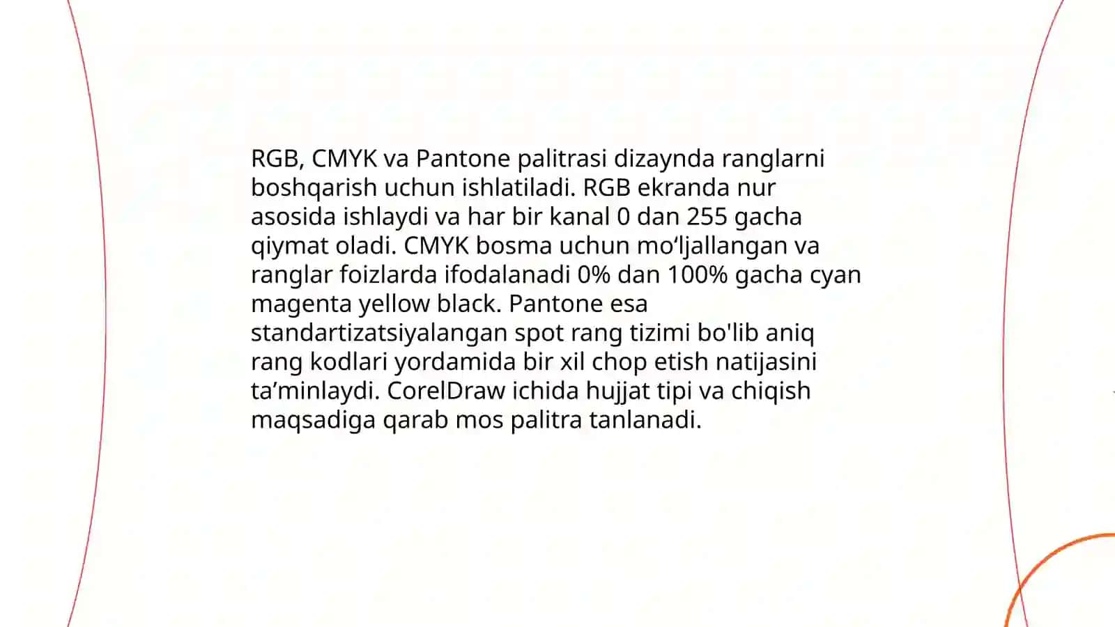 Aralash rang qatorini tasvirlash 4