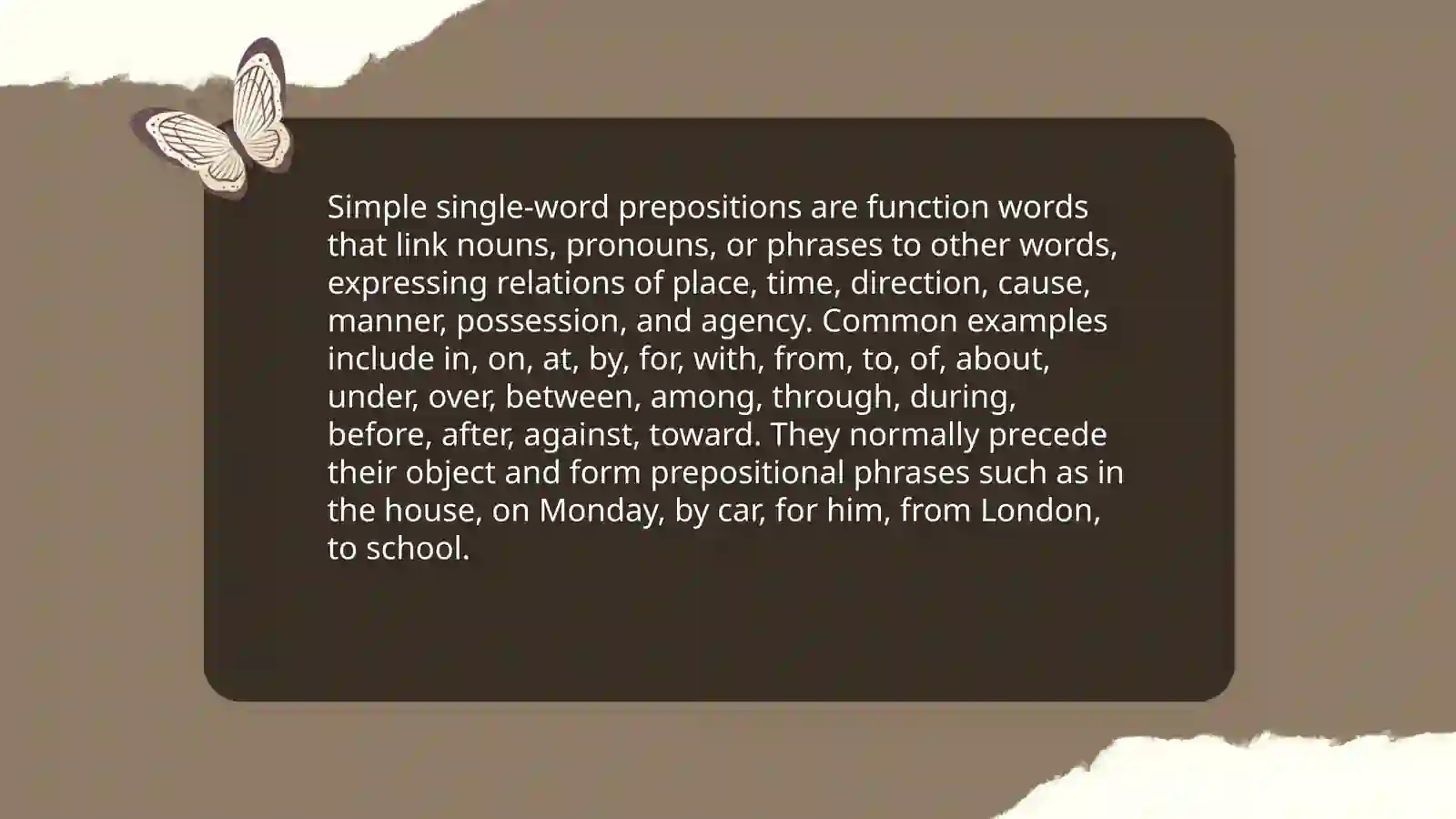 Preposition and its types 4