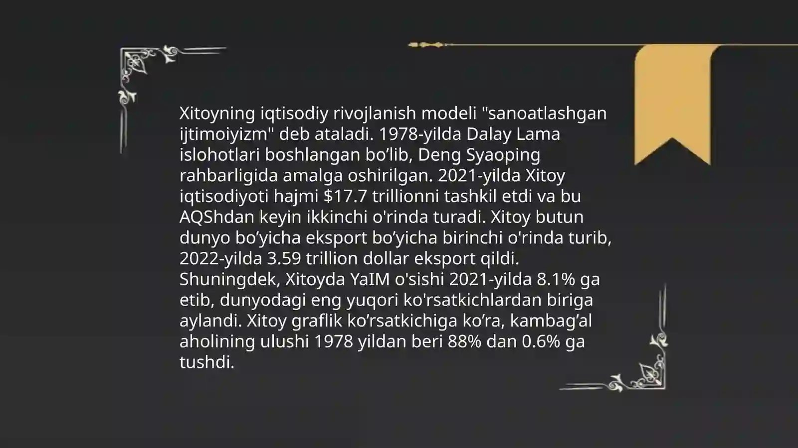 Osiyo, Afrika va Amerika xalqlari iqtisodiy hayoti 4