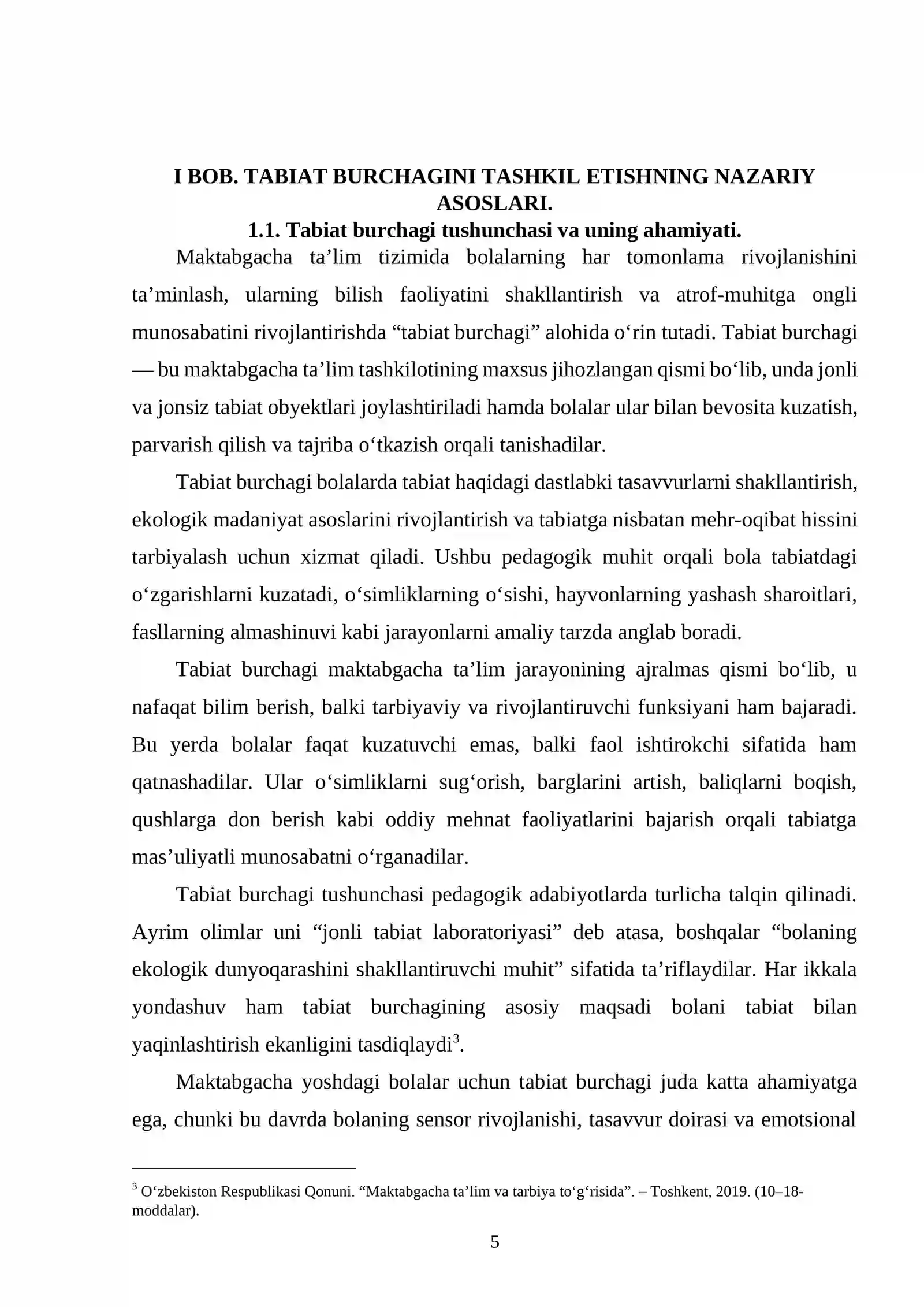 Turli yosh guruhlarda tabiat burchagini tashkil qilish texnologiyasi 4