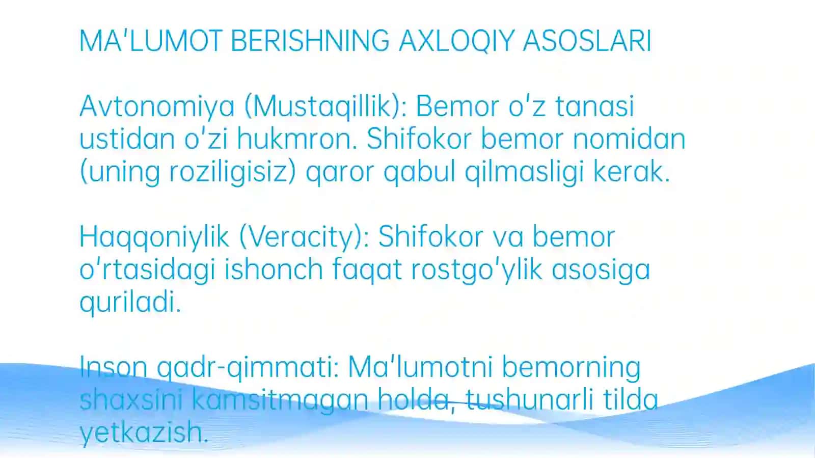 BEMORLARNING MA'LUMOT OLISHINING ETIK-HUQUQIY JIHATLARI 4