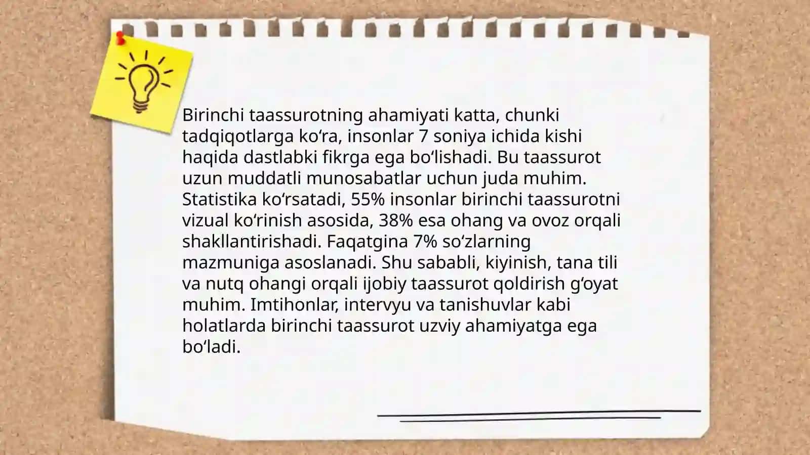Insonning tashqi ko‘rinishi qabul qilinishidagi psixologik qonuniyatlar 4