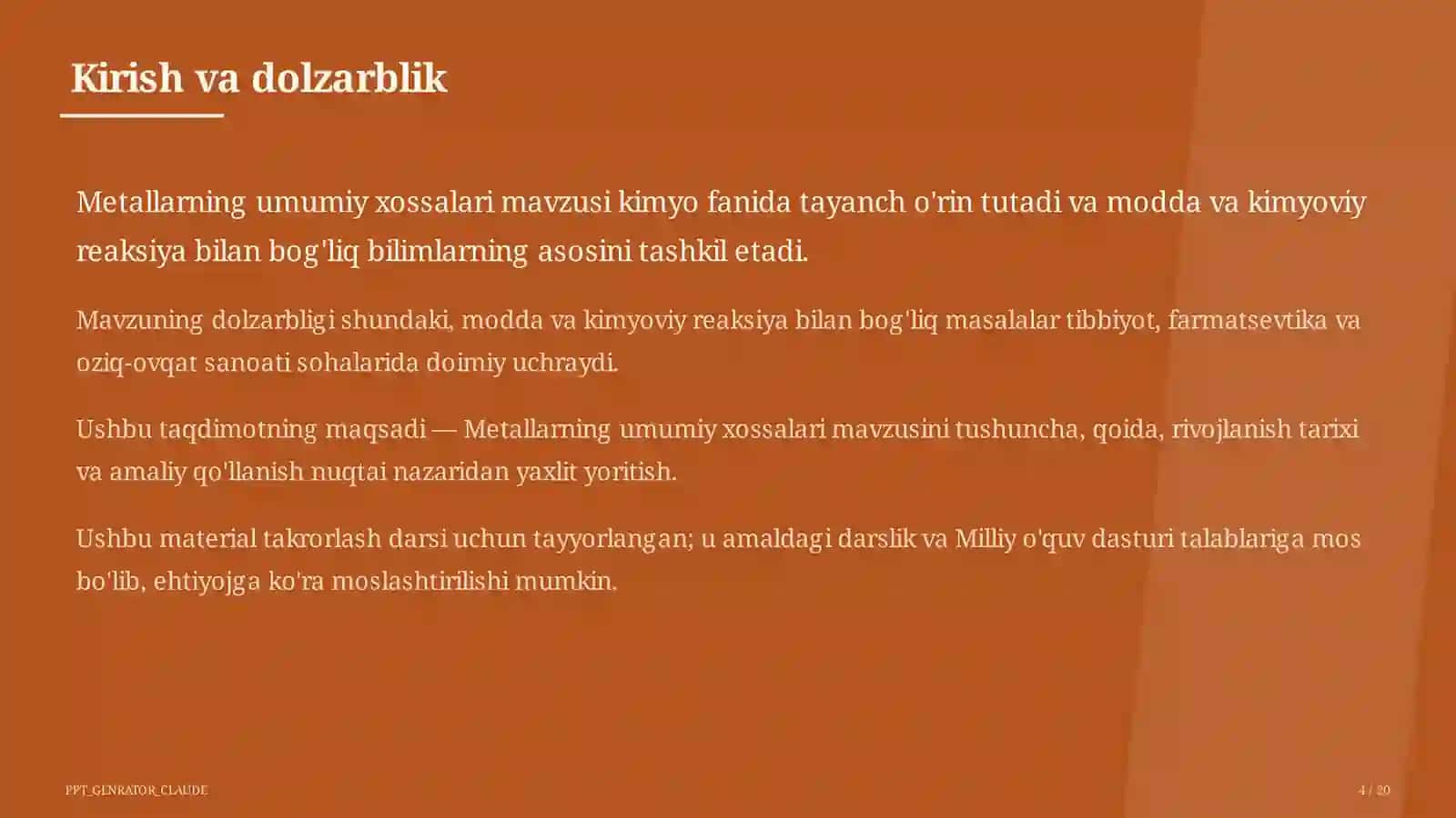 Metallarning umumiy xossalari (9-sinf) 4