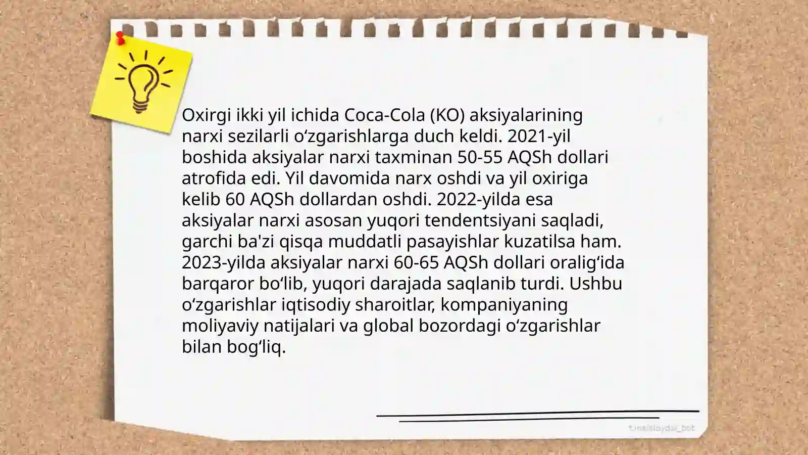 Coca-Cola aksionerlik jamiyatini moliyaviy hisoboti 4