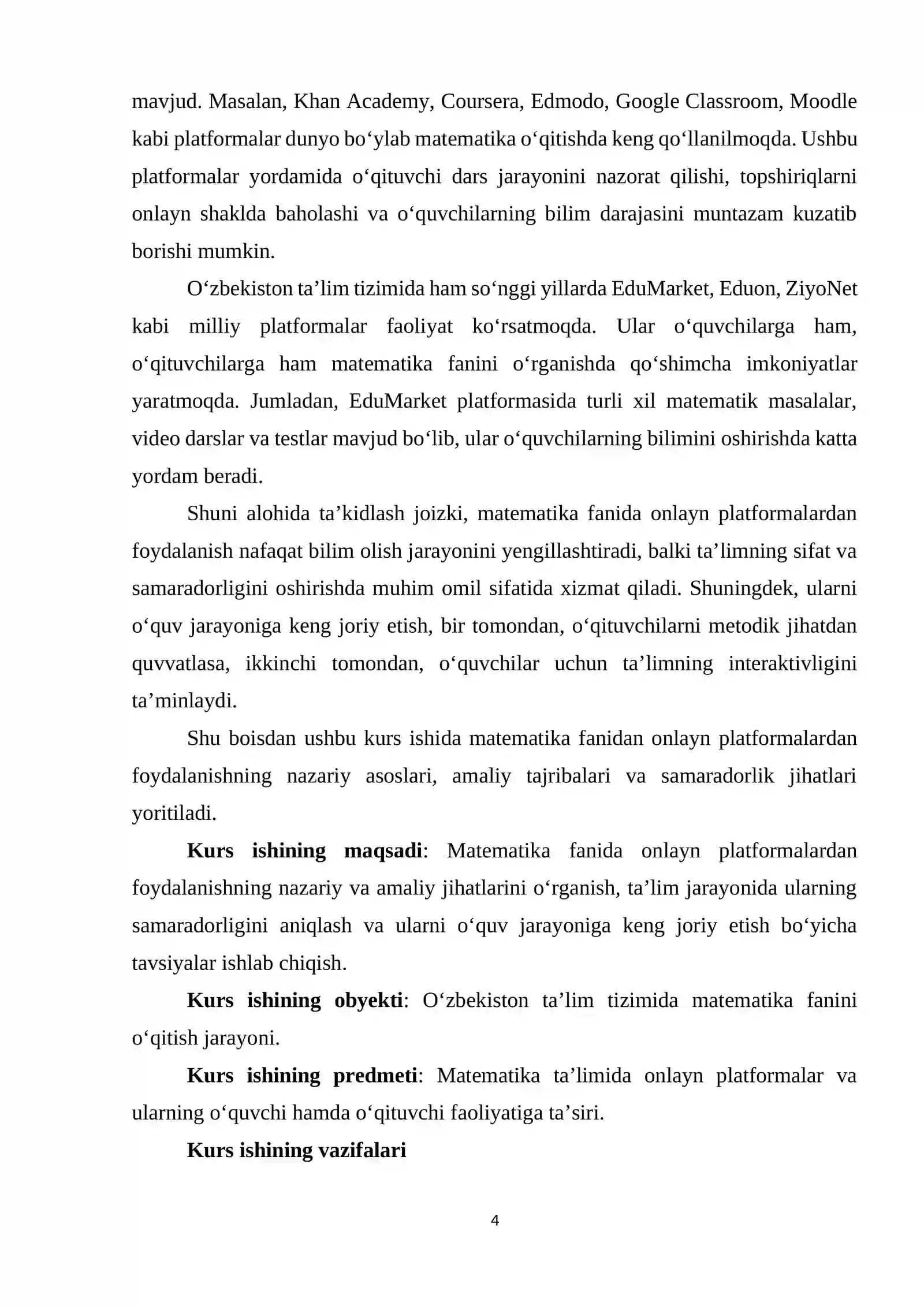 Matematika fanidan onlayn platformalardan foydalanish 4