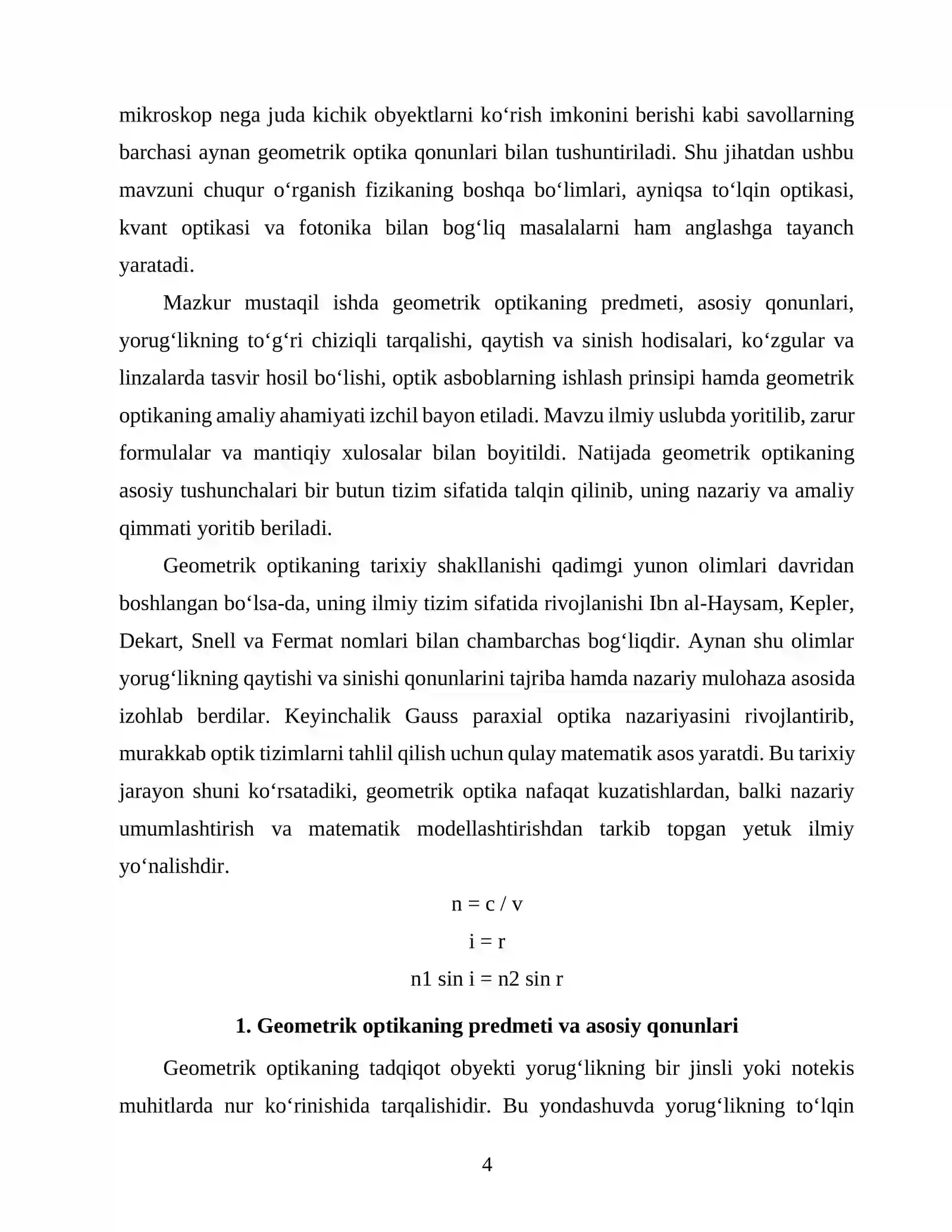 Geometrik optika asoslari 4