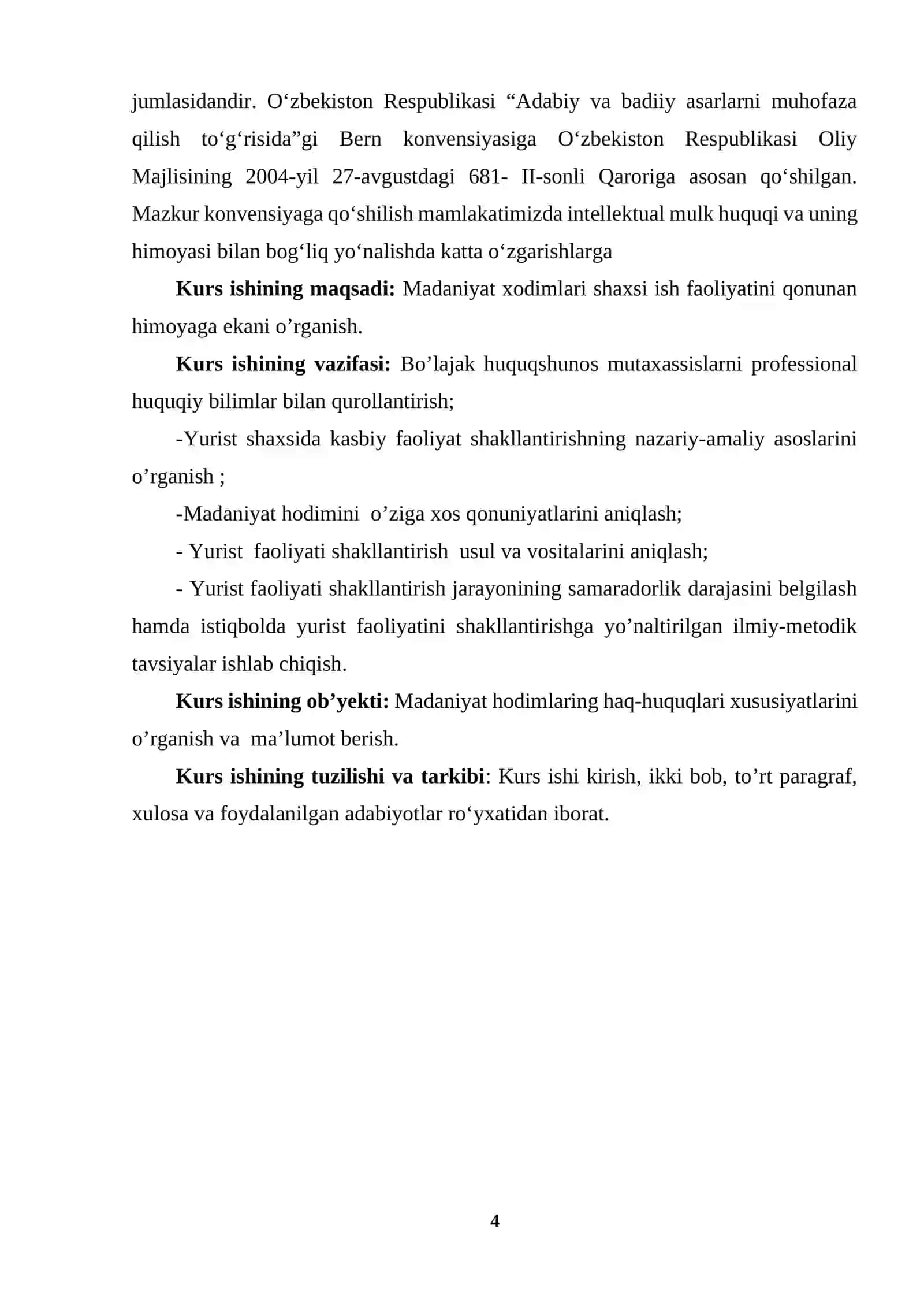 MADANIY QAROQCHILIK. KONTRAFAKT NUSXA. QONUNCHILIK VA UNI TAKOMILLASHTIRISH 4