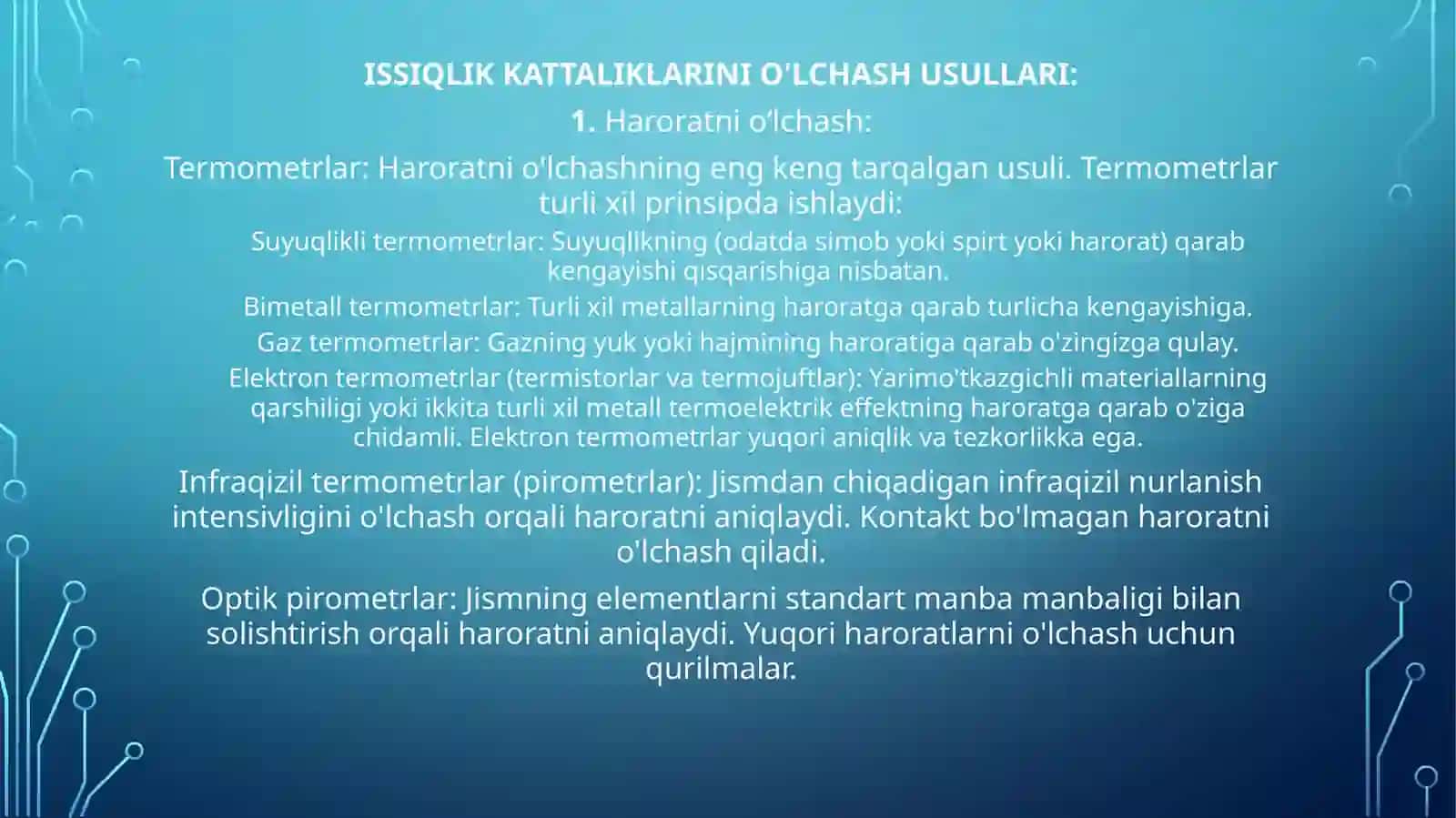 Emissiya o'lchovlari 4