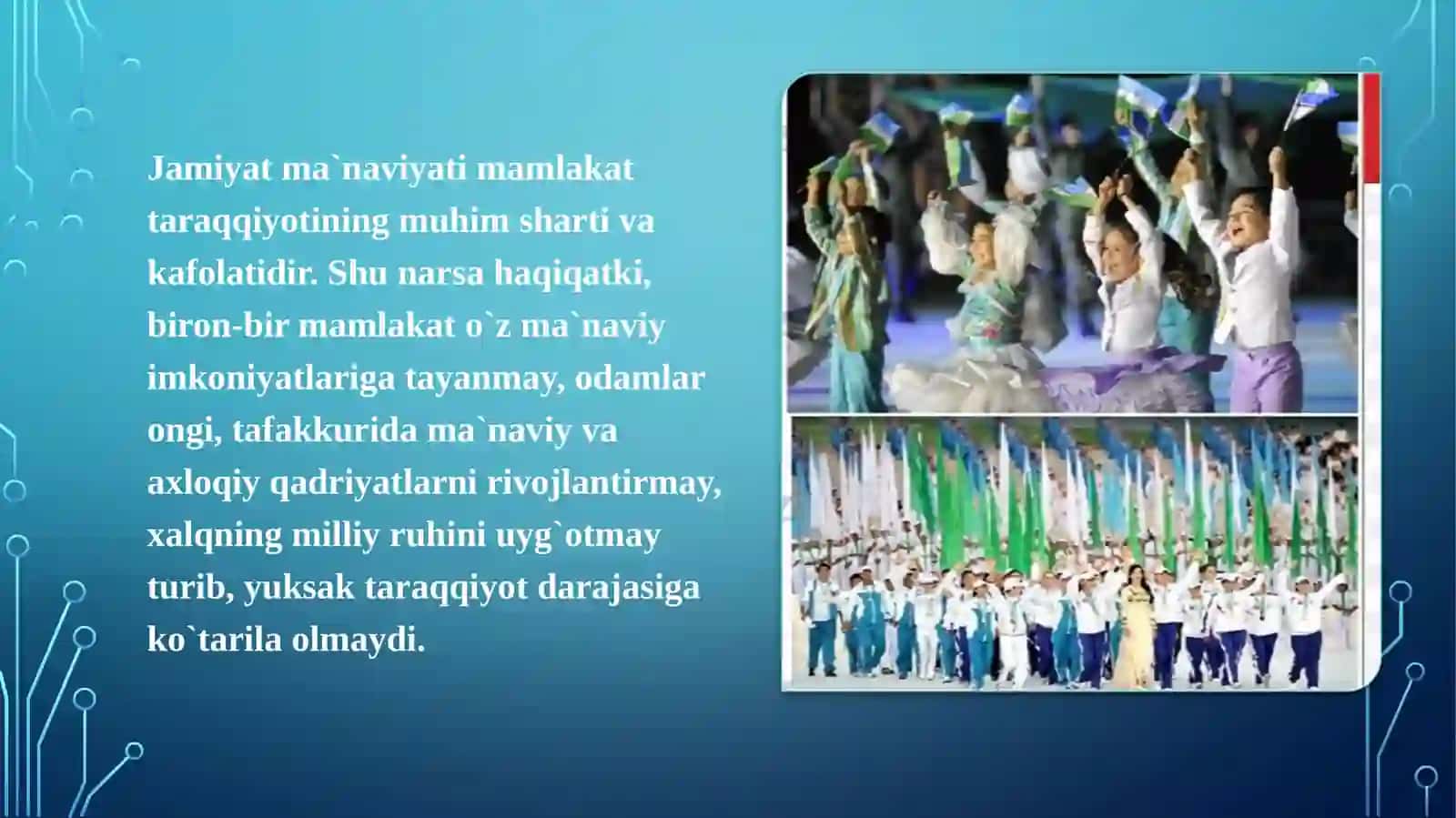 O‘zbekistonda milliy qadriyatlar va tarixni tiklash borasida amalga oshirilgan islohotlar mazmuni 4