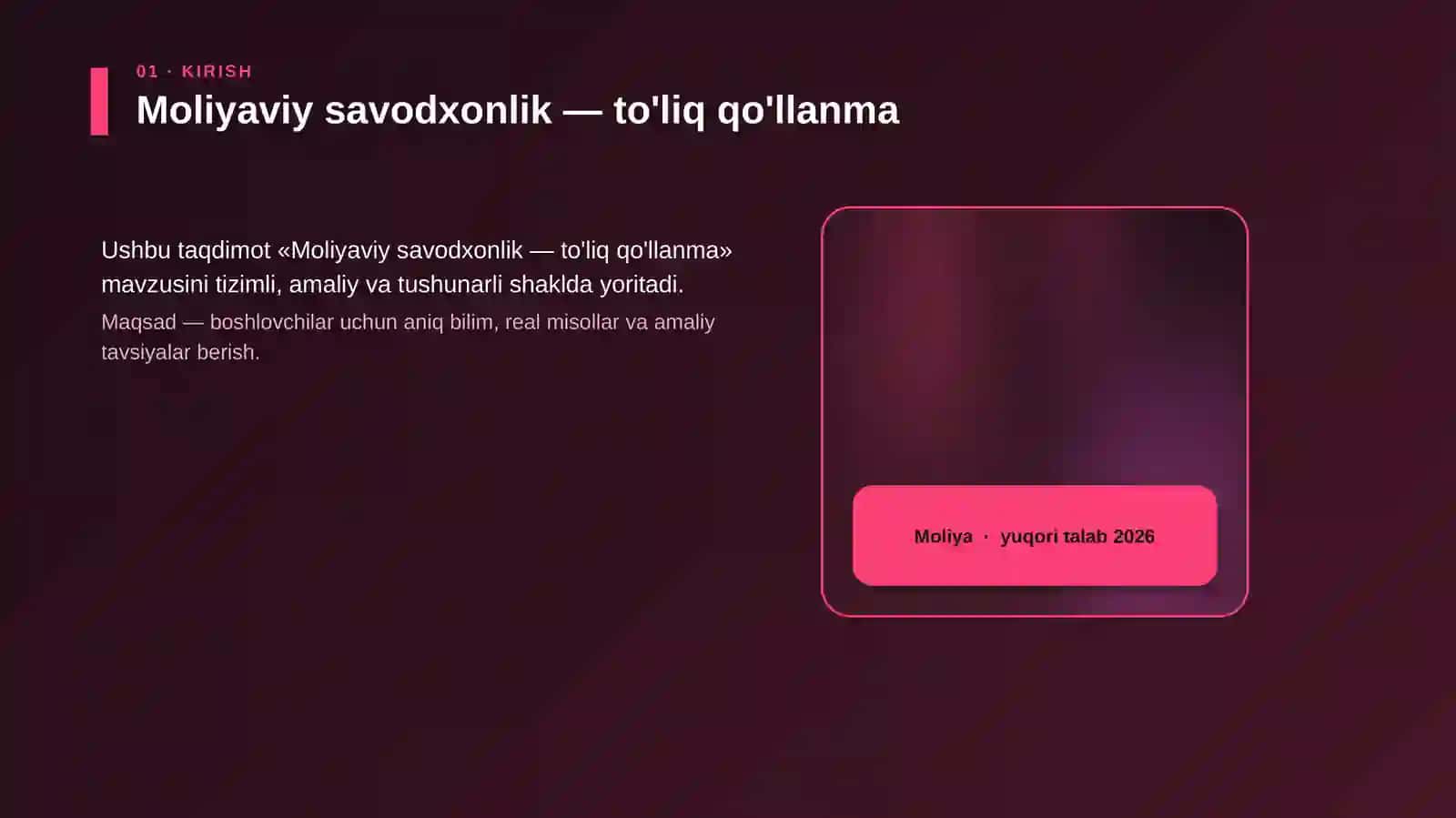 Moliyaviy savodxonlik — to'liq qo'llanma 4