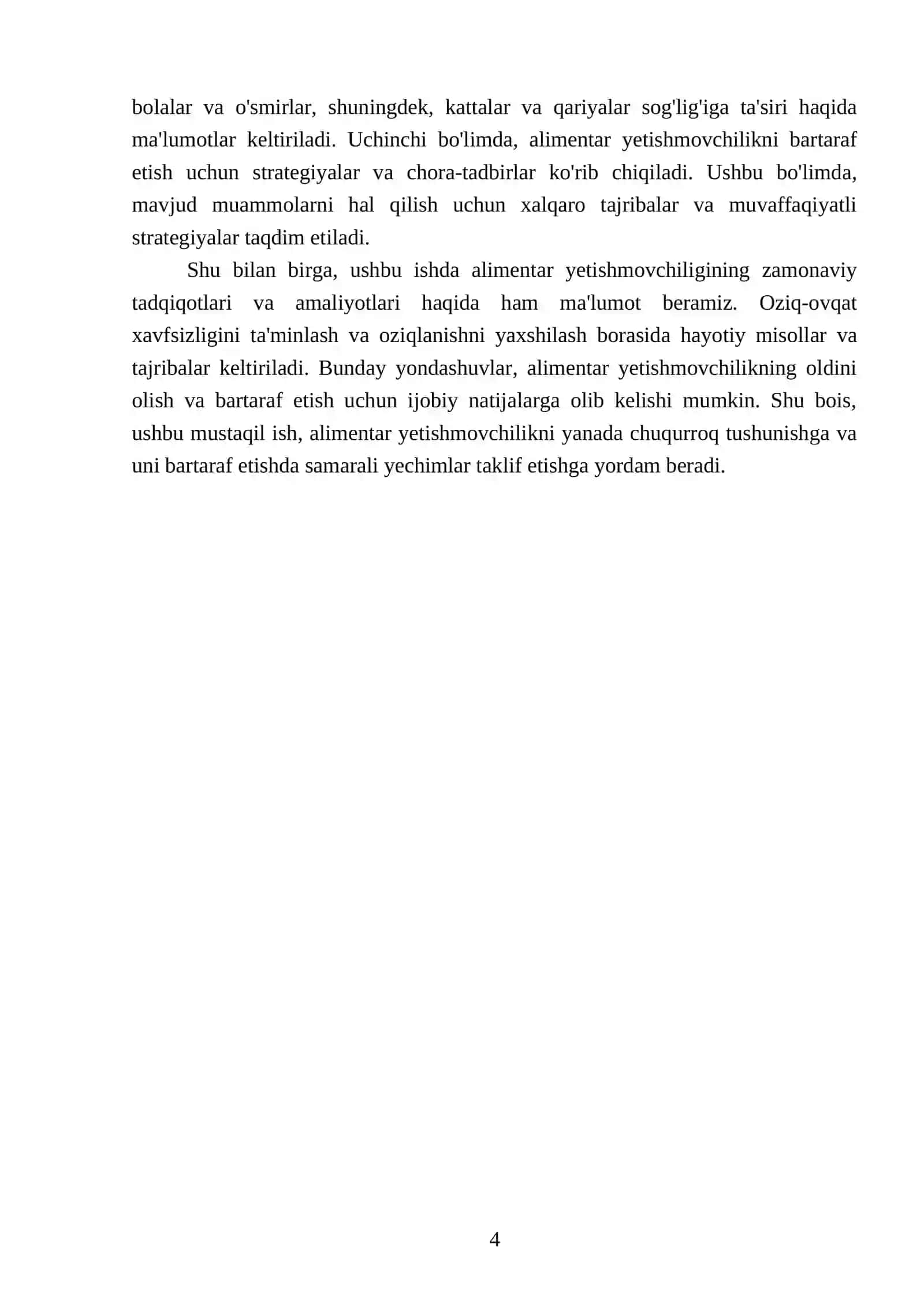 Alimentar yetishmovchiligi va uning oqibatlari 4