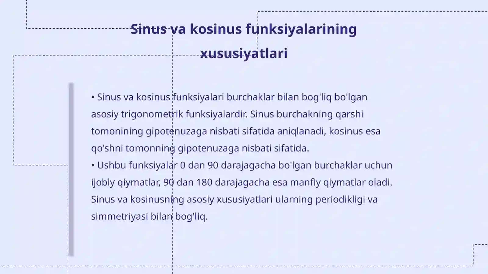 Burchaklar va ularning o'zaro aloqalari 4
