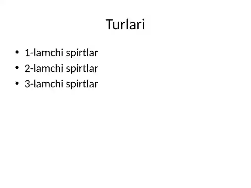 Bir atomli spirtlar 4