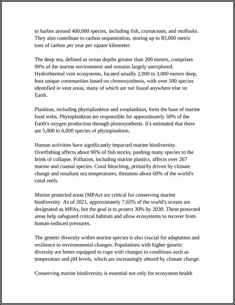 Sea Animals Study Plan 4