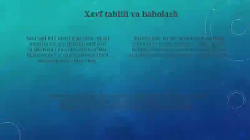 Axborottexnologiyalarida Avariya/falokat dan keyingi tiklanishlarni boshqarish 4