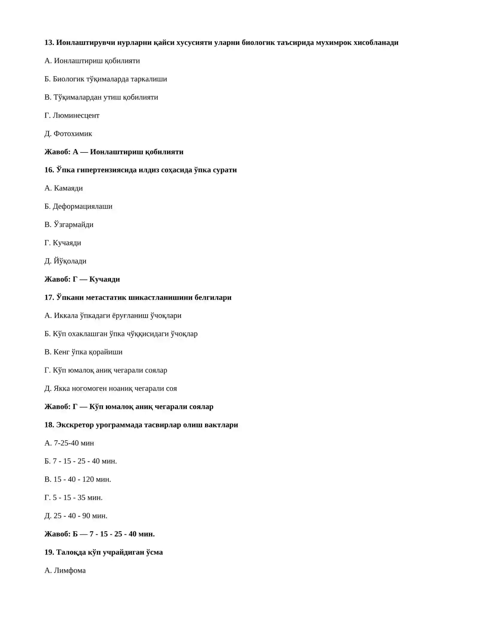 Radiologiyadan 1000ta savolga javob 4
