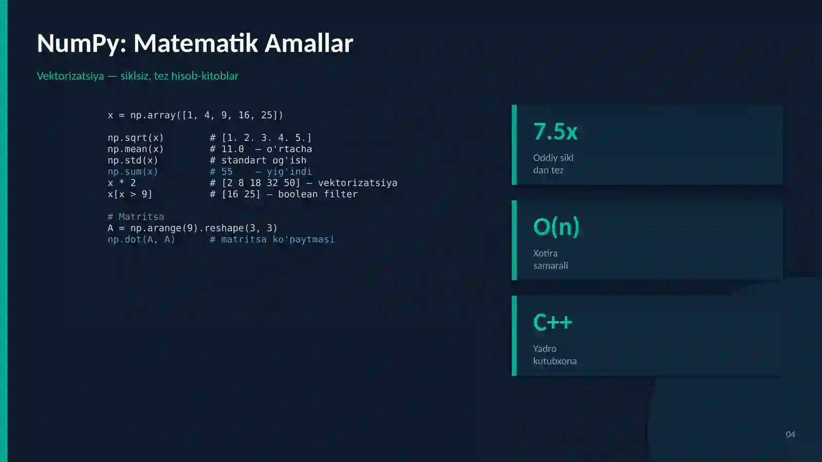 PYTHON DASTURLASH 4