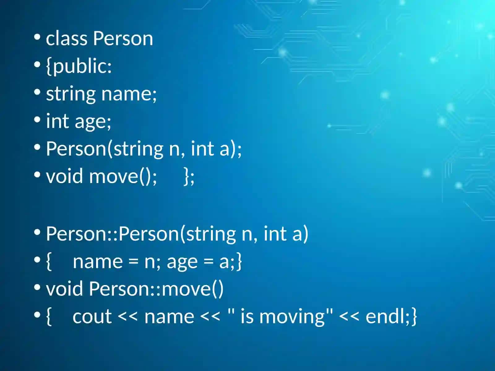 C++ sinflar va obyektlar 4