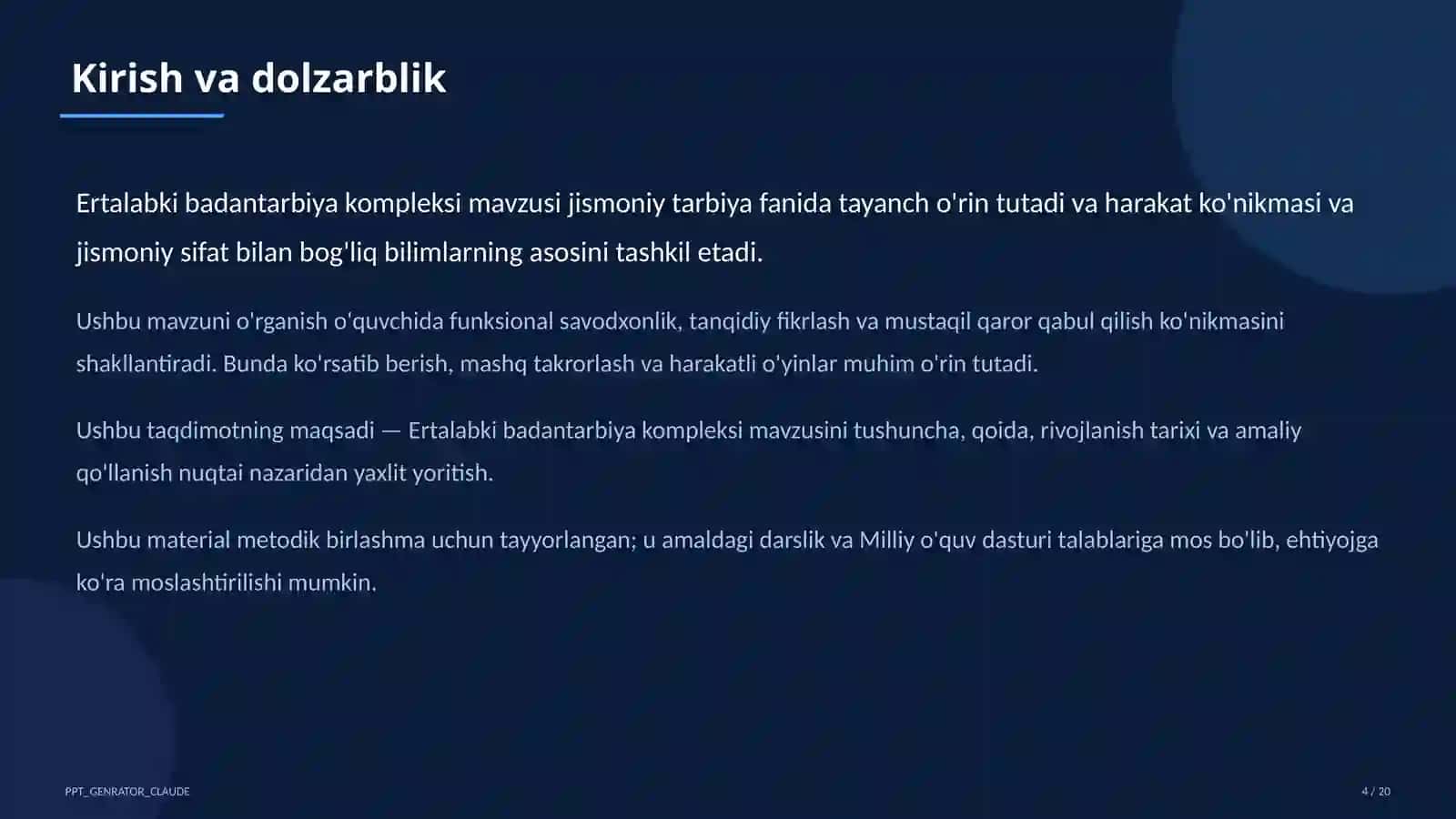 Ertalabki badantarbiya kompleksi (1-sinf) 4