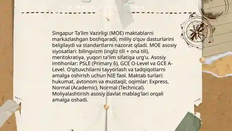 Singapur ta'lim tizimi 4
