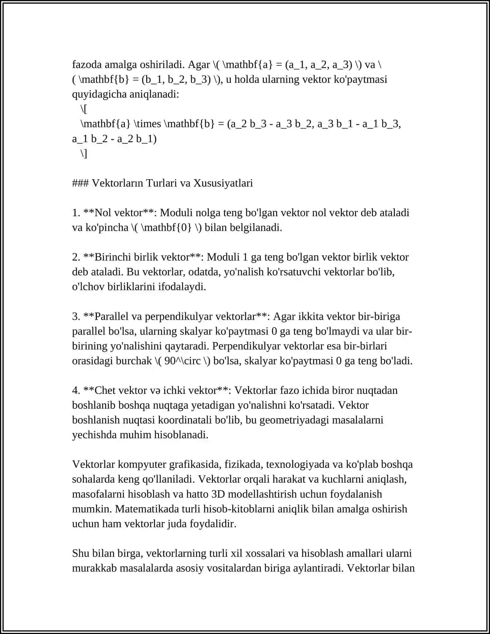 ARIFMETIK VEKTOR FAZO 4