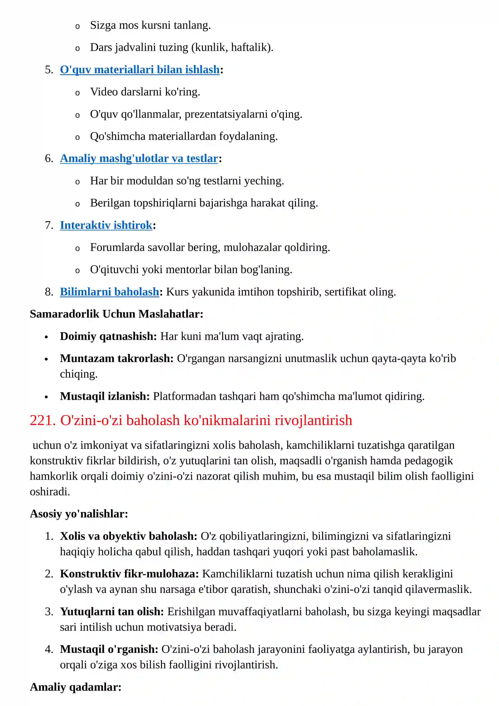 Maktab maslahatchisining suhbat savollari 4