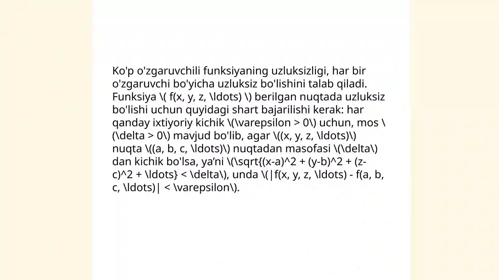 Kantor teoremasi 4
