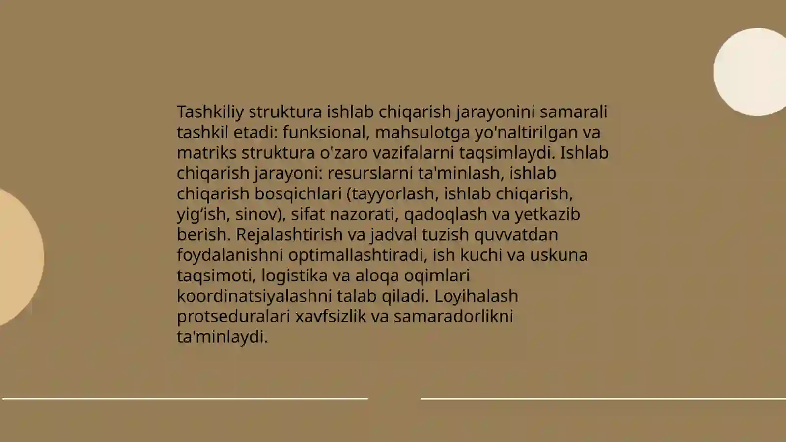 Tadbirkorlikda ishlab chiqarish jarayonining tashkiliy omili 4