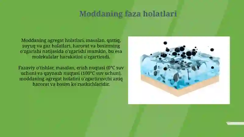 Moddalarning agregat vafazoviyholatlar 4