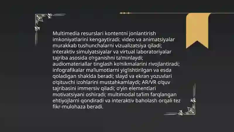 Darslarning samaradorligini oshirishda zamonaviy texnologiyalarning axamiyati 4