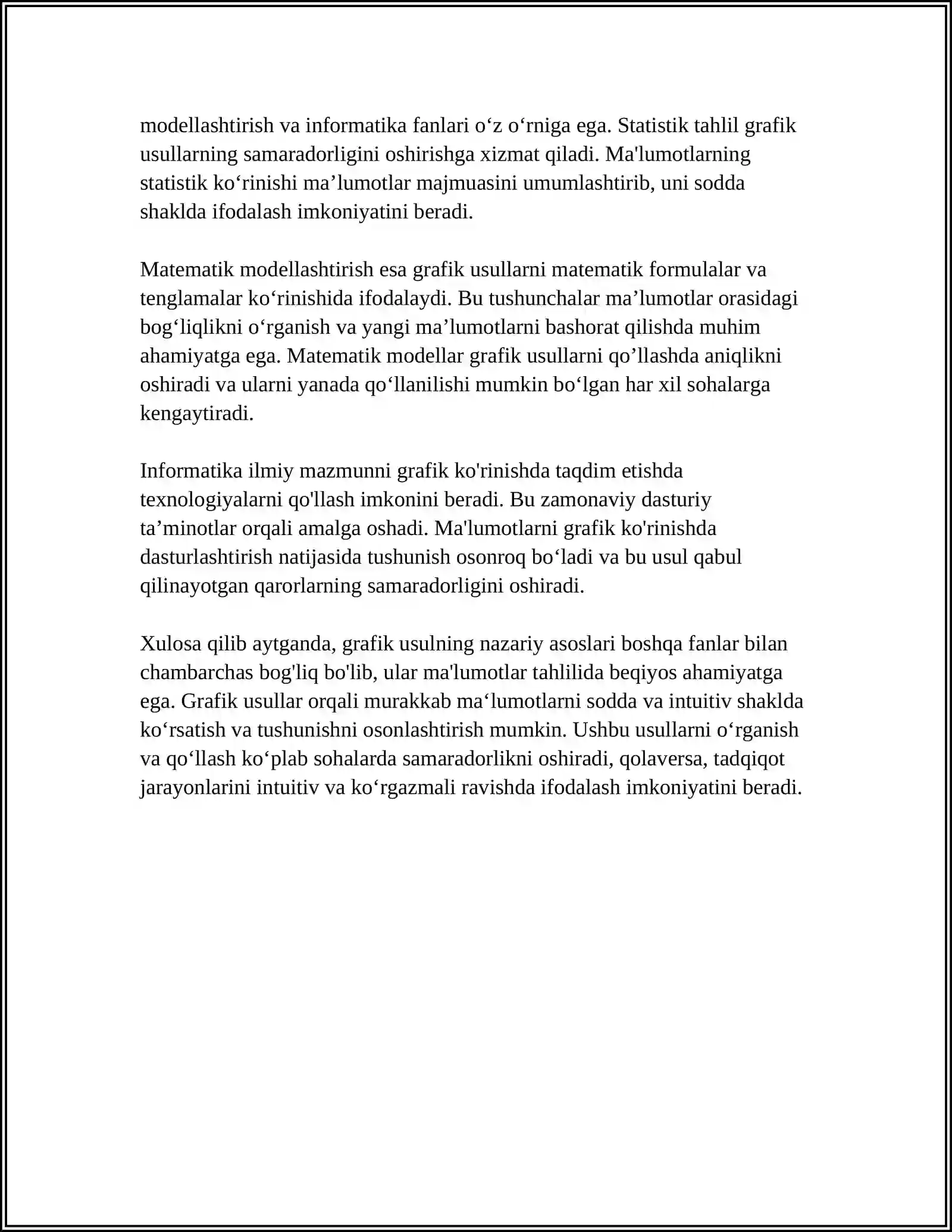 IQTISODIY MASALALARNI GRAFIK USULDA YECHISH VA TAHLIL QILISH 4