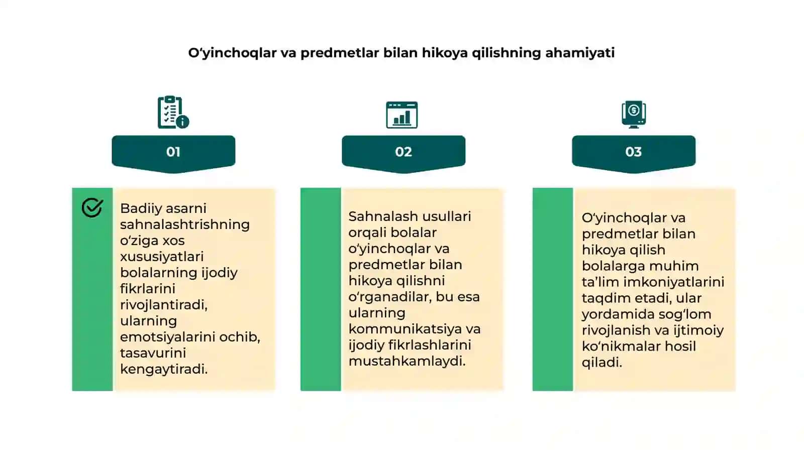 Bolalarni o‘yinchoq va predmetlarga qarab hikoya qilishga o‘rgatish 4