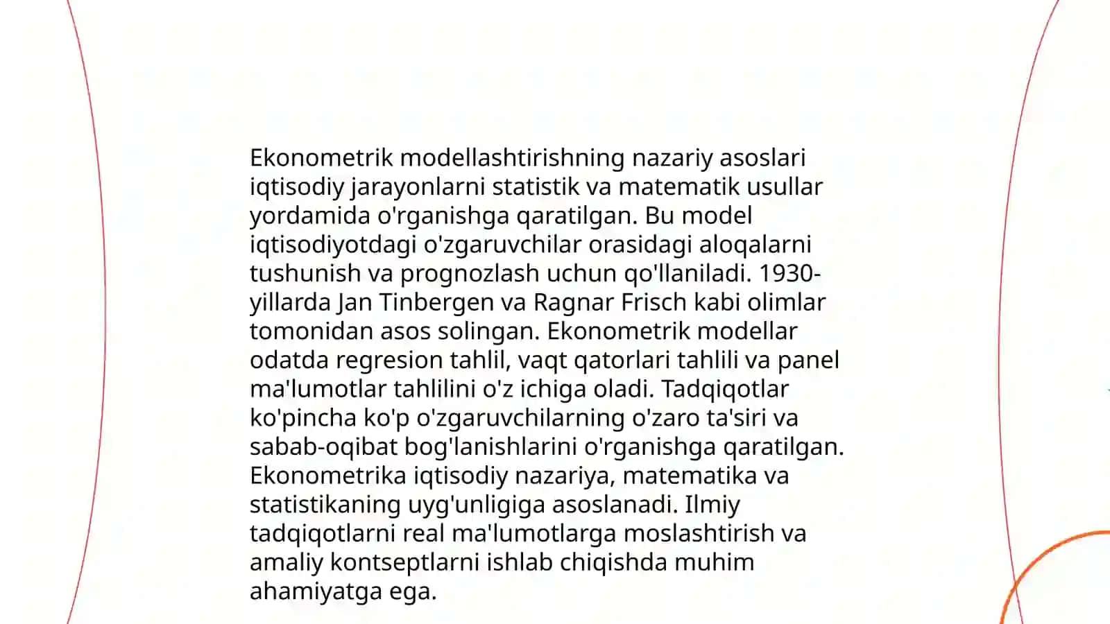 Xududlarda fermer xoʻjaliklarining iqtisodiy rivojlanish koʻrsatkichlarini ekonometrik modellashtirish 4
