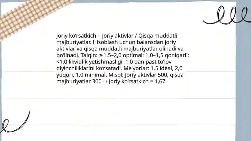 Buxgalteriya balansi likvidligining tahlili 4
