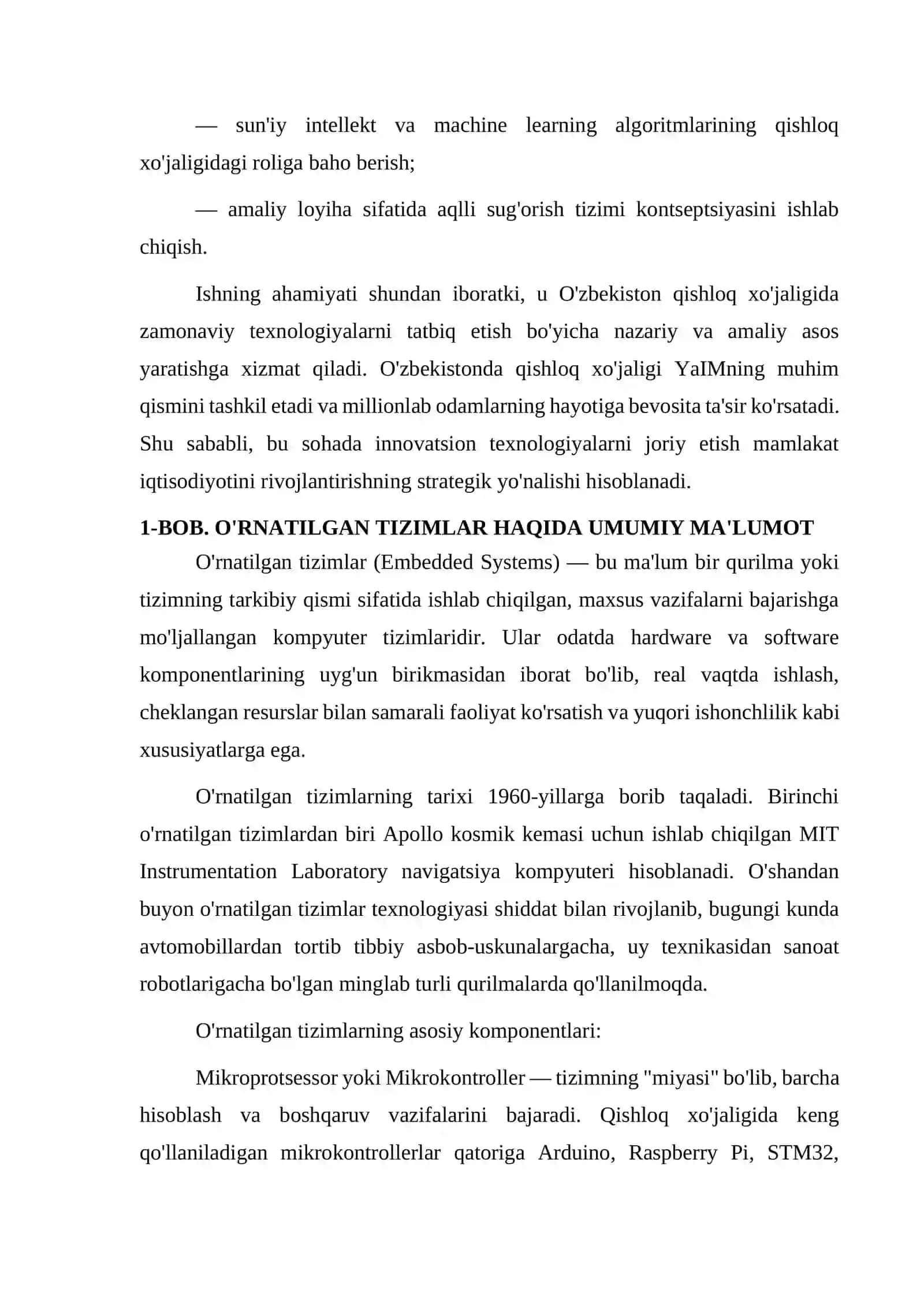 Qishloq xo'jaligini pragnozlashda o'rnatilgan tizimlar ahamiyati 4