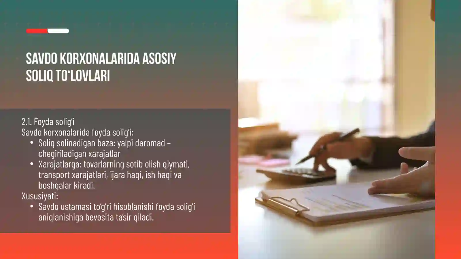 Savdo korxonalarida soliq hisobi 4