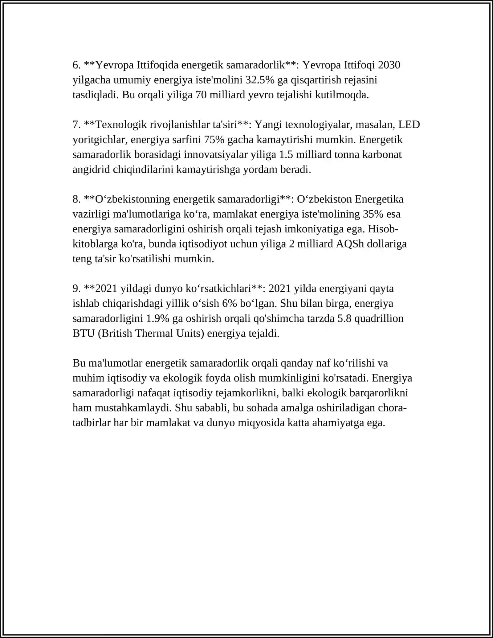 SUVNI VODOROD KOʻRSATKICHLARI BOʻYICHA BAHOLASH 4