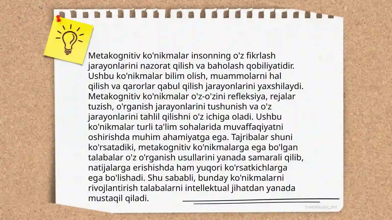 Bosh òzlashtiruvchi òquvchilarning tafakkuri 4