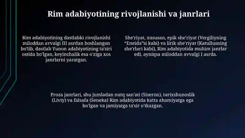 Rim adabiyoti 4
