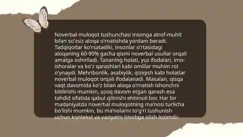 Nutqning verbal va noverbal turlari 4