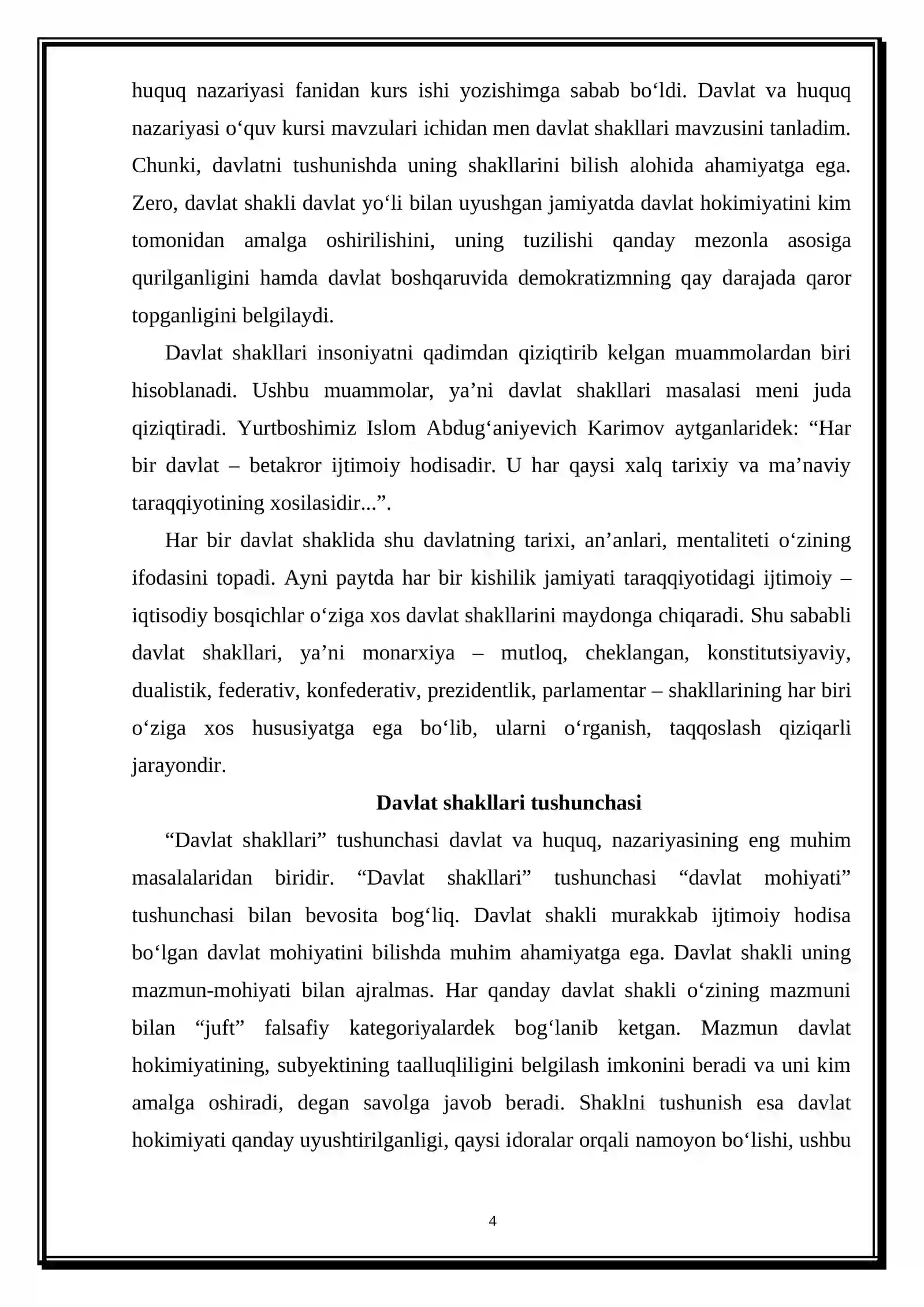 DAVLAT SHAKLLARI 4