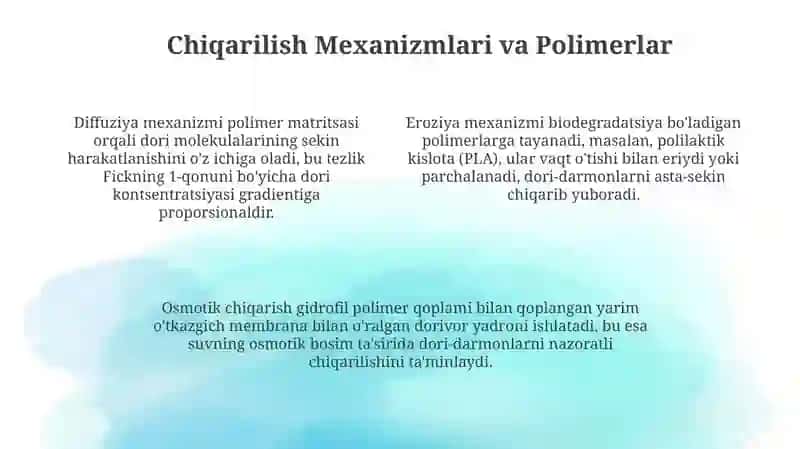 Ta‘siri uzaytirilgan qattiq dori shakllarini ishlab chiqarish 4