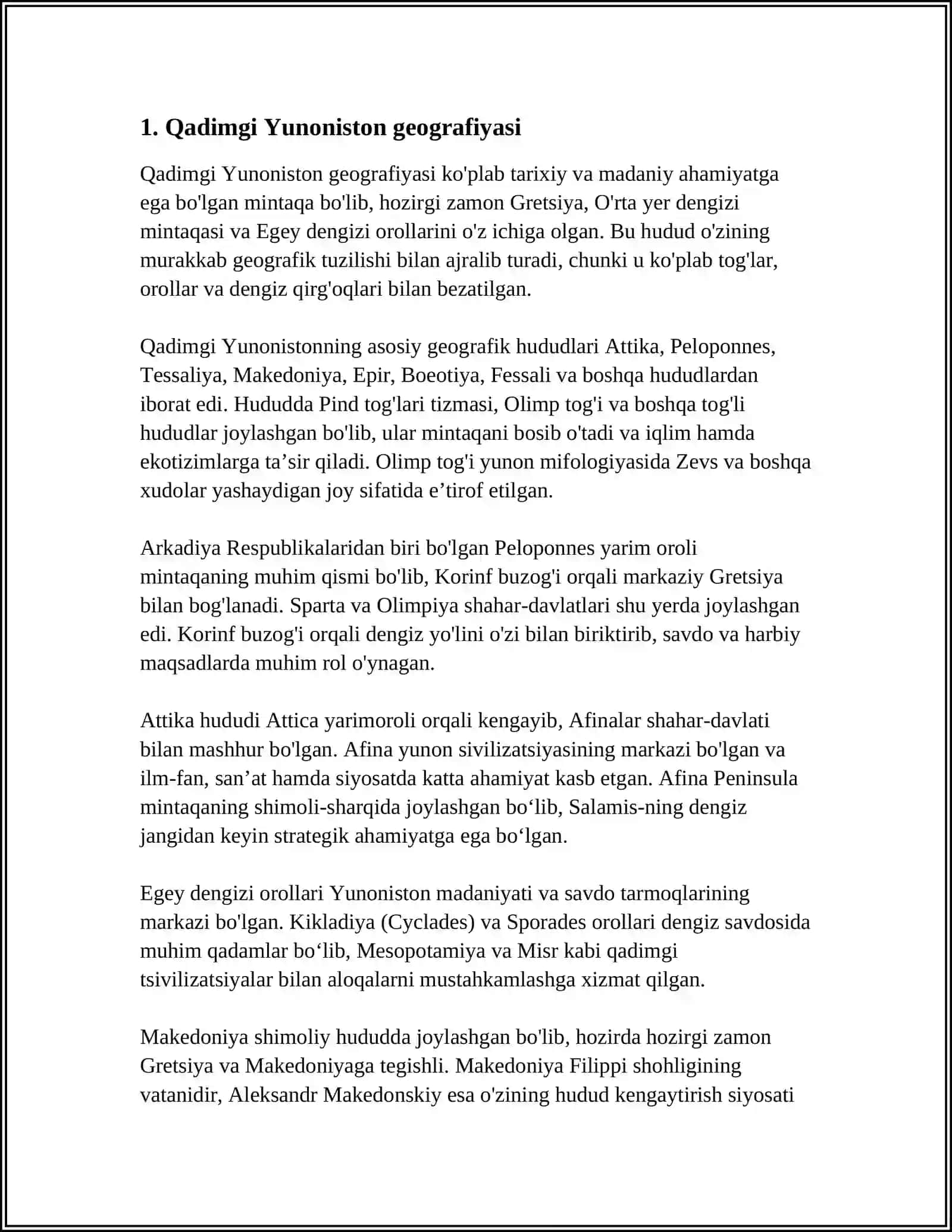 QADIMGI YUNONISTON DAVLATI BUYICHA MAQOLA KERAK 4
