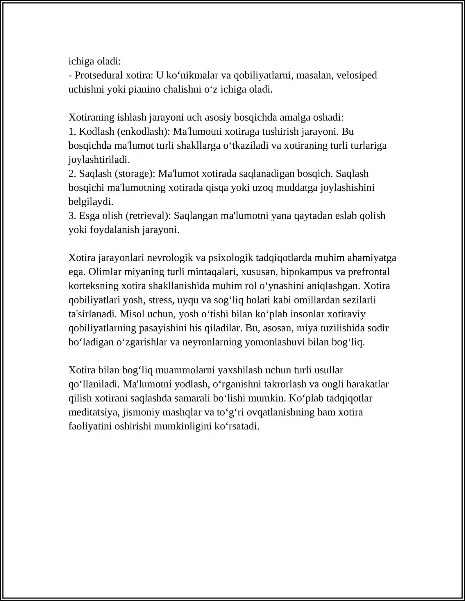 Xotira 4