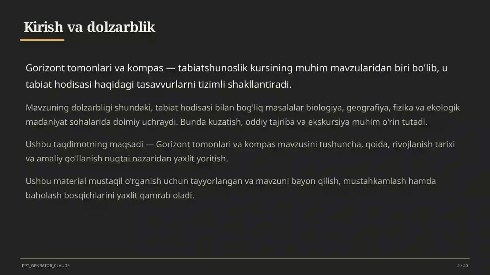 Gorizont tomonlari va kompas (3-sinf) 4