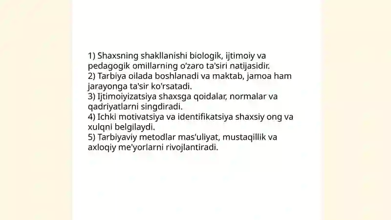 Shaxsiyat va uning elementlari 4