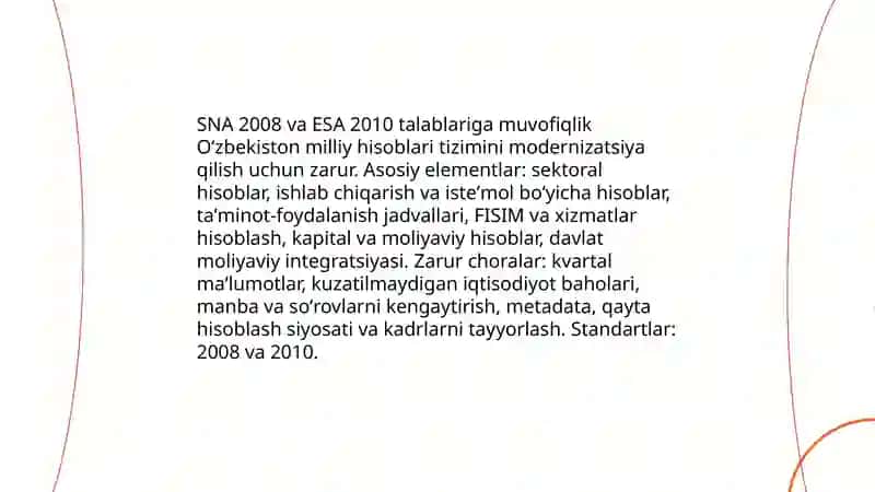 Oʻzbekiston milliy hisoblar tizimi holati va istiqbollari 4