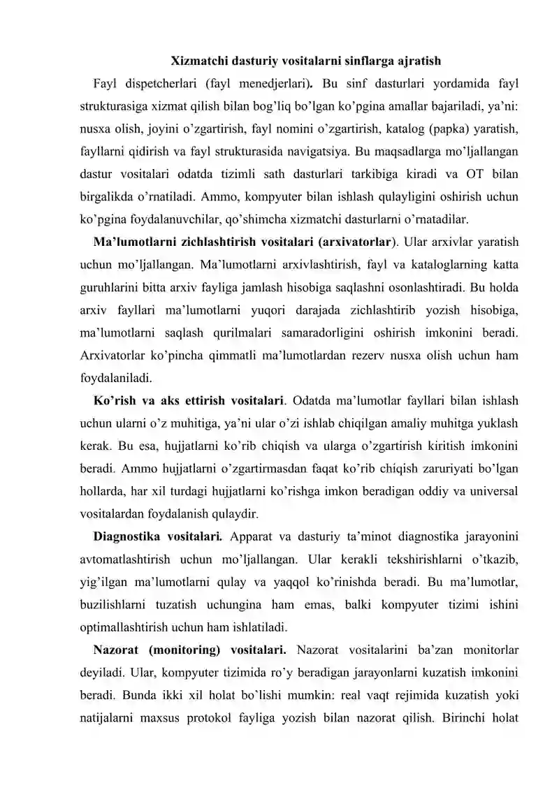 Dasturiy ta'minot tizimi 4