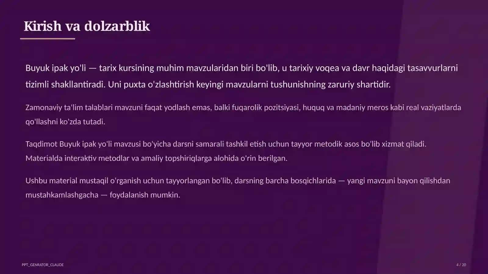Buyuk ipak yo'li (5-sinf) 4